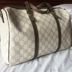 Authentic Gucci GG Supreme Canvas Boston Bag